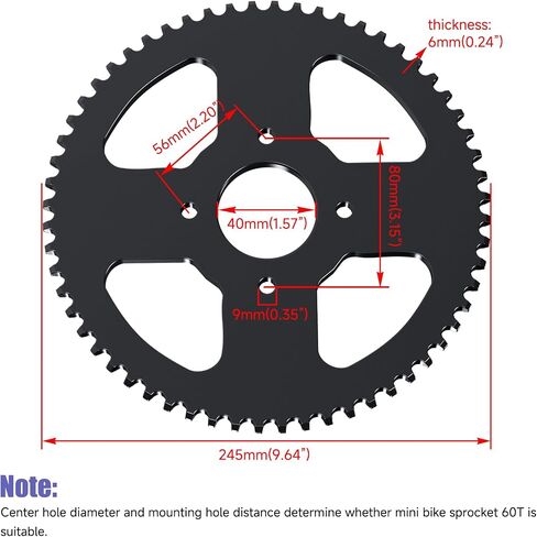 60T Substrocket 420 Chain Mini Bike Rike Assembly مجموعة استبدال CT200U BT200X in Saudi Arabia