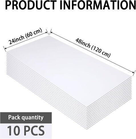 12-Pack White Ceiling Panel 2ft x 2ft (24in x 24in), Waterproof and Fireproof PVC Smooth Drop Ceiling Tile in Kuwait