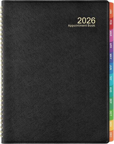 دفتر/مخطط المواعيد الأسبوعي 2024-2025 - مخطط يومي 53 أسبوعًا 2024-2025، يوليو 2024 - يونيو 2025، مخطط مواعيد 8 × 10 بوصة 2024-2025 بزيادات 15 دقيقة، غطاء مرن وناعم in Kuwait