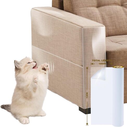 Eosarcu Cat Scratcher, 29.5in Cat Scratching Board, L Shaped Cat Scratcher for Indoor Cats, Anti Cat Scratch for Furniture with Bells, Fur Balls, Catnip, X-Large in Kuwait