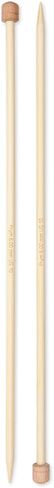 Prym 13" Single Point Bamboo, 2.5mm Knitting Needles, Natural 2 Count in Saudi Arabia