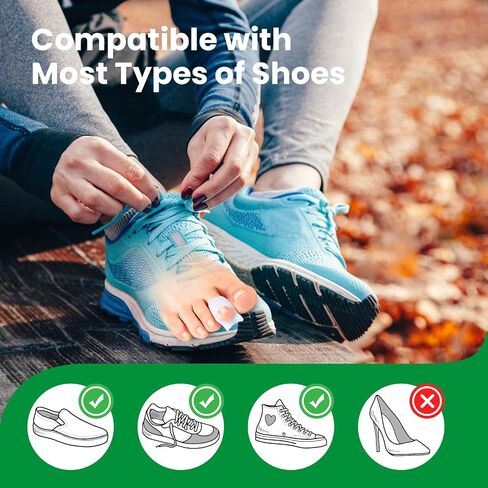 Bukihome Hammertoe Corrector - 6 Pack Toe Straightener to Curled Toes, Broken toe, Bunion Corrector for Women and Men, Small Size (Clear) in Kuwait