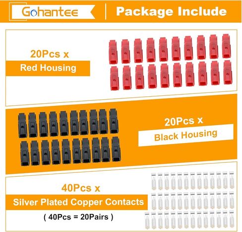 Gohantee 15amp Power Battery Connectors متوافقة مع موصلات PowerPoles Andersons ، مجموعة موصل الطاقة المعيارية للبطاريات ، موصلات مفصلات سريعة. in Kuwait