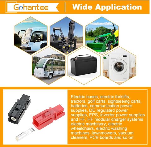 Gohantee 15amp Power Battery Connectors متوافقة مع موصلات PowerPoles Andersons ، مجموعة موصل الطاقة المعيارية للبطاريات ، موصلات مفصلات سريعة. in Kuwait