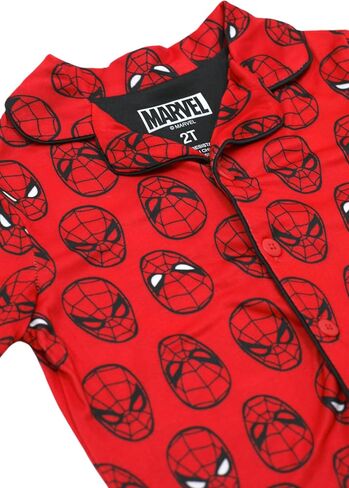 Marvel Spiderman Pajamas for Boys ، 2 قطعة Spiderman PJS للأولاد الصغار ، مجموعة قصيرة من الأكمام القصيرة والاختصار ، الحجم 4T الأحمر in Saudi Arabia