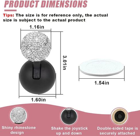 غطاء زر بدء تشغيل السيارة ، أغطية عصا التحكم في المحرك ، محرك إيقاف Rhinestone ، وضغط على زر واحد لبدء غطاء الروك ، وملحقات الديكور الداخلية للسيارات ، وأجهزة الكمبيوتر ، والمزيد (أبيض) in Kuwait