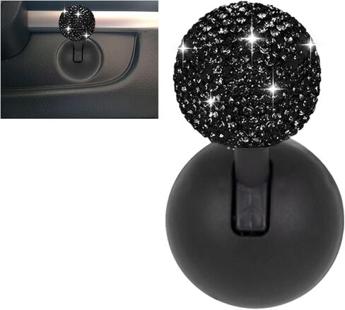 غطاء زر بدء تشغيل السيارة ، أغطية عصا التحكم في المحرك ، محرك إيقاف Rhinestone ، وضغط على زر واحد لبدء غطاء الروك ، وملحقات الديكور الداخلية للسيارات ، وأجهزة الكمبيوتر ، والمزيد (أبيض) in Kuwait