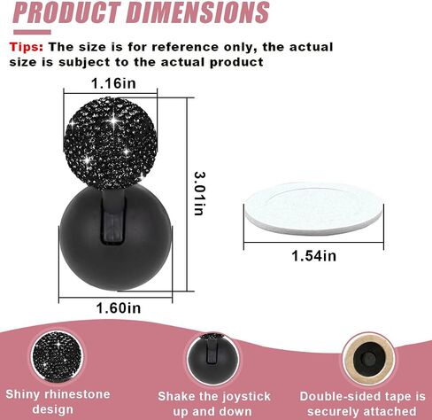 غطاء زر بدء تشغيل السيارة ، أغطية عصا التحكم في المحرك ، محرك إيقاف Rhinestone ، وضغط على زر واحد لبدء غطاء الروك ، وملحقات الديكور الداخلية للسيارات ، وأجهزة الكمبيوتر ، والمزيد (أبيض) in Kuwait