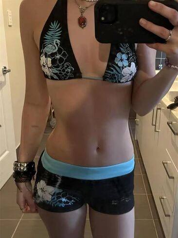 2 Piece Y2k Halter Bikini Sets Women Sexy Swimsuit Beach Sets Cute Summer Going Out Outfits 2025 Vacation 2000s in Saudi Arabia