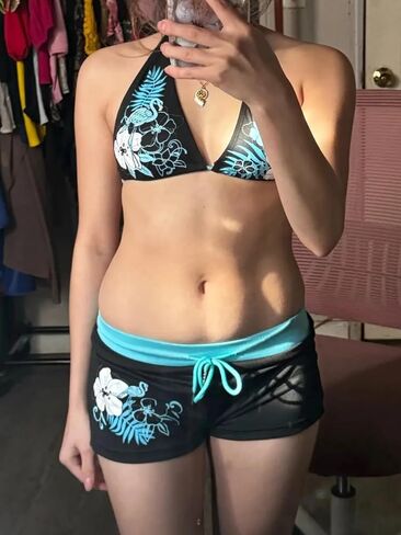 2 Piece Y2k Halter Bikini Sets Women Sexy Swimsuit Beach Sets Cute Summer Going Out Outfits 2025 Vacation 2000s in Saudi Arabia