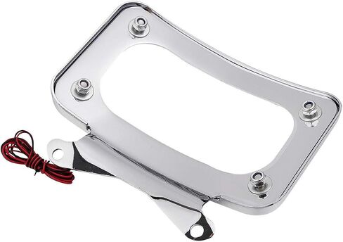 TCMT Curved License Plate Mount Frame W/Light Fit For Harley Road Glide FLTRX Street Glide FLHX 2010-2023 Road King Special FLHRXS 2017-2025 in Kuwait