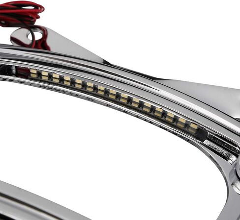 TCMT Curved License Plate Mount Frame W/Light Fit For Harley Road Glide FLTRX Street Glide FLHX 2010-2023 Road King Special FLHRXS 2017-2025 in Kuwait