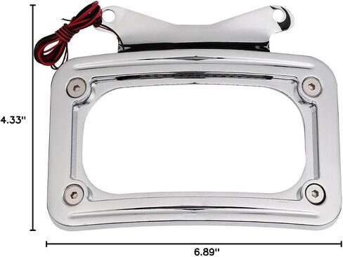 TCMT Curved License Plate Mount Frame W/Light Fit For Harley Road Glide FLTRX Street Glide FLHX 2010-2023 Road King Special FLHRXS 2017-2025 in Kuwait