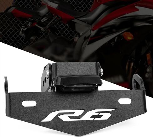مصباح لوحة ترخيص الألومنيوم ل yamaha yzf r6 (2006-2016) ، أسود ، tail fender leiminator in Kuwait