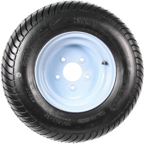 إطار مقطورة ecustomrim 2-pack على الحافات 205/65-10 20.5x8.0-10 نطاق الحمل C 5 Lug White Wheel-ضمان لمدة عامين مع الطريق المجاني in Saudi Arabia