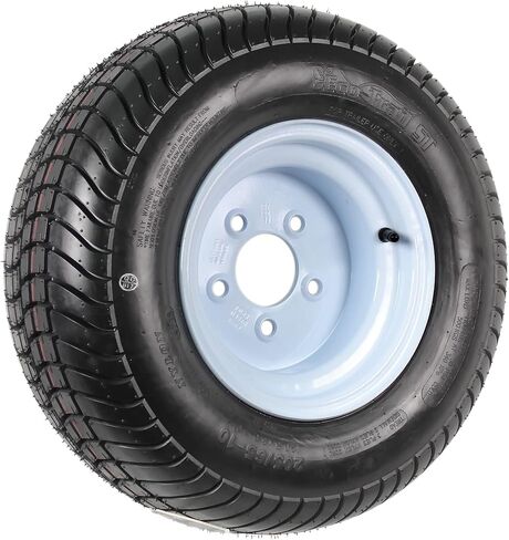 إطار مقطورة ecustomrim 2-pack على الحافات 205/65-10 20.5x8.0-10 نطاق الحمل C 5 Lug White Wheel-ضمان لمدة عامين مع الطريق المجاني in Saudi Arabia