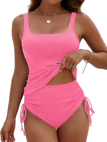 BMJL Womens من قطعتين من Tankini مضلع البطن التحكم في السباحة المسببة in Saudi Arabia