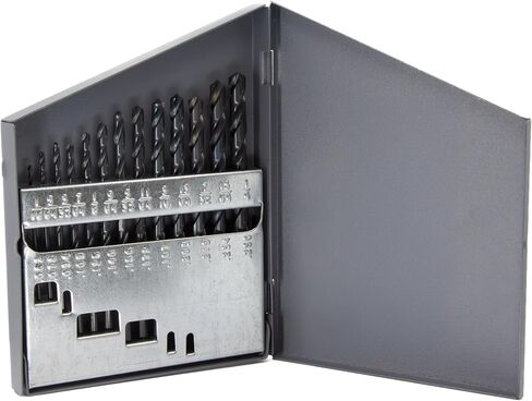 Drill America 60 Piece High Speed Steel Screw Machine (Stub) Drill Bit Set (Wire Sizes: #1 - #60), D/AST Series in Saudi Arabia