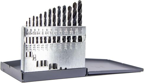 Drill America 60 Piece High Speed Steel Screw Machine (Stub) Drill Bit Set (Wire Sizes: #1 - #60), D/AST Series in Saudi Arabia