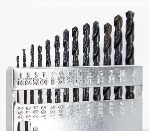 Drill America 60 Piece High Speed Steel Screw Machine (Stub) Drill Bit Set (Wire Sizes: #1 - #60), D/AST Series in Saudi Arabia