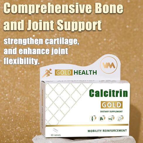 Calcitrin Gold Dietary Supplement - Mobility & Bone Strength Support, Joint Strength Supplement, Suitable for Men, Elderly and Women, 60 Tablets (1pc) in Saudi Arabia