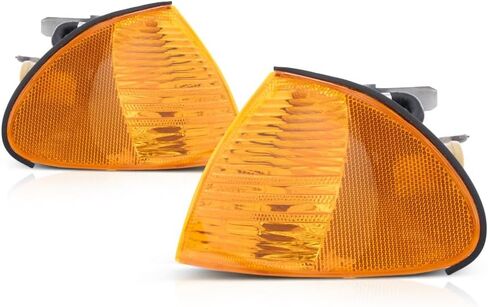 لعام 1999 2000 BMW 323I Park/Signal Lights Driver و Park Side Park/Signal/Marker Combo ؛ عربة سيدان/4DR ؛ E46 ؛ W/Amber Lens BM2520104 BM2521104 in Saudi Arabia