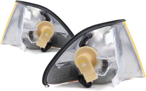 لعام 1999 2000 BMW 323I Park/Signal Lights Driver و Park Side Park/Signal/Marker Combo ؛ عربة سيدان/4DR ؛ E46 ؛ W/Amber Lens BM2520104 BM2521104 in Saudi Arabia