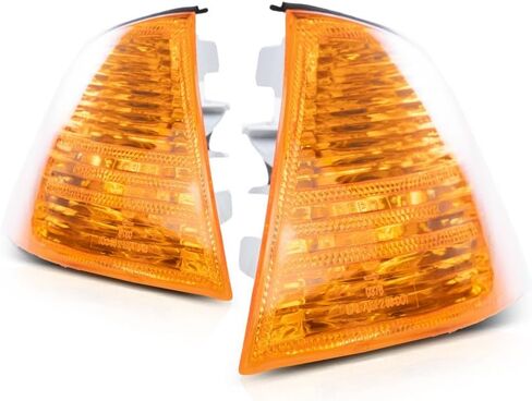 لعام 1999 2000 BMW 323I Park/Signal Lights Driver و Park Side Park/Signal/Marker Combo ؛ عربة سيدان/4DR ؛ E46 ؛ W/Amber Lens BM2520104 BM2521104 in Saudi Arabia
