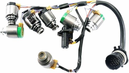 ZF5HP19 5HP19 01V مجموعة صمامات الملف اللولبي مع تسخير الأسلاك ZF1068298035 متوافق مع S4 S6 RS6 A8 متوافقة مع BMW 5 Series Z4 in Kuwait