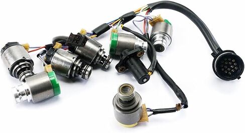 ZF5HP19 5HP19 01V مجموعة صمامات الملف اللولبي مع تسخير الأسلاك ZF1068298035 متوافق مع S4 S6 RS6 A8 متوافقة مع BMW 5 Series Z4 in Kuwait