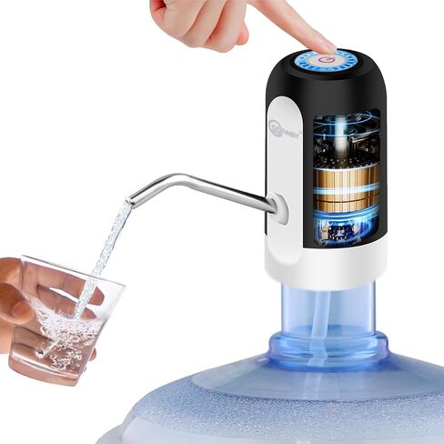CoolWAY Gallon Water Bottle Electric Water Pump, Portable Electric Water Dispenser Works with Outdoor Filters (K012 Water Pump) in Saudi Arabia