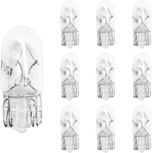 10pcs T10 Car Foot Foot Light Mini Light ، 168 192 12V 5W Low Power عرض الهالوجين مؤشر مؤشر ، in Saudi Arabia