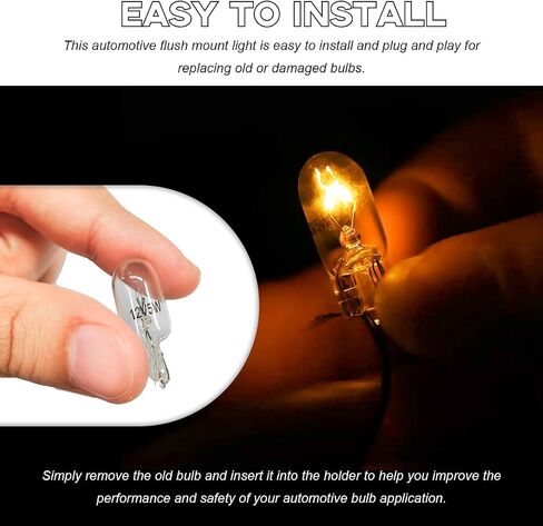10pcs T10 Car Foot Foot Light Mini Light ، 168 192 12V 5W Low Power عرض الهالوجين مؤشر مؤشر ، in Saudi Arabia