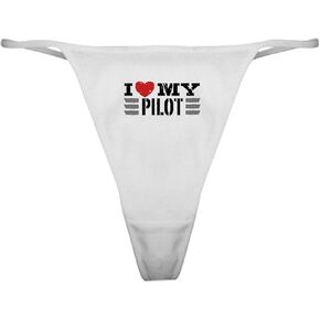 CafePress I Love My Pilot Classic Thong Underwear, Womens Panties in Kuwait