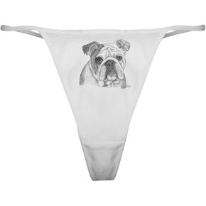 CafePress English Bulldog Classic Thong Underwear, Womens Panties in Saudi Arabia