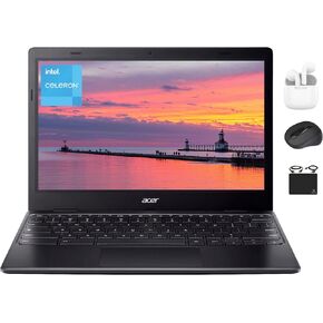 acer Chromebook Spin Newest Flagship Convertible x360 Laptop, 11.6" 2-in-1 HD Touchscreen, 8-Core MediaTek MT8183C Processor, 4GB RAM, 192GB (64GB eMMC+128GB Card), Wi-Fi, Chrome OS +HubxcelAccessory in Kuwait