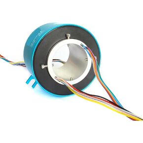 فتحة حلقة الانزلاق الكهربائية حجم 60 مم OD 119mm 6circuits/12 دوائر 10A كهربائية دوارة موصلة (60x119mm 6ch 10a) in Saudi Arabia