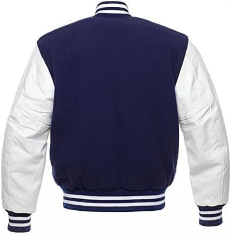 Stewart & Strauss Wool and Vinyl (Faux Leather) Varsity Jackets in Saudi Arabia