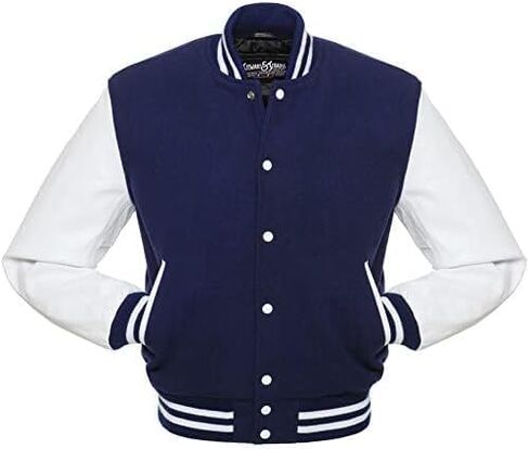 Stewart & Strauss Wool and Vinyl (Faux Leather) Varsity Jackets in Saudi Arabia