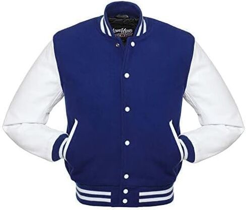 Stewart & Strauss Wool and Vinyl (Faux Leather) Varsity Jackets in Saudi Arabia