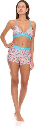 The Smurfs Women’s Sports Bra & Boxer Briefs Underwear Set - Triangle Bra with Adjustable Straps & Removable Pads in Kuwait