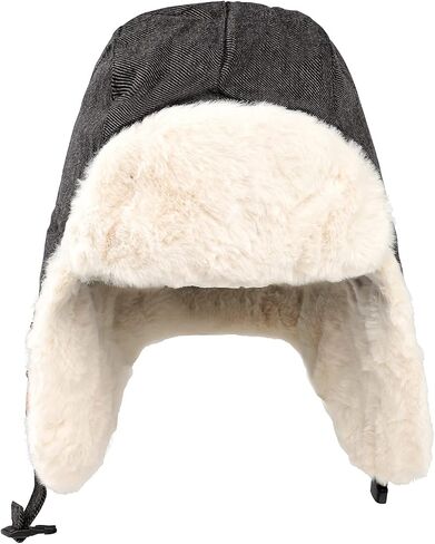 Trapper Hat Russian Ushanka Tropper Hats Winter Warm Thick Fleece Lined Earflap Cap for Women Men in Saudi Arabia