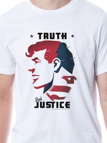 DC Comics Mens' Superman Silo Truth Justice Sleep Pajama Set Shirt Pant in Saudi Arabia