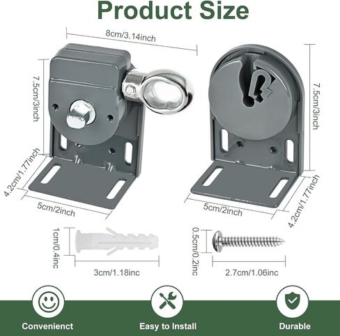 Sunshade Replacement Bracket, Compatible with Coolaroo External Roller Blind, Upgraded to Metal Ring, More Durable and Long-Lasting(Metal, Brown) in Saudi Arabia