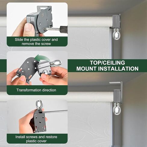 Sunshade Replacement Bracket, Compatible with Coolaroo External Roller Blind, Upgraded to Metal Ring, More Durable and Long-Lasting(Metal, Brown) in Saudi Arabia