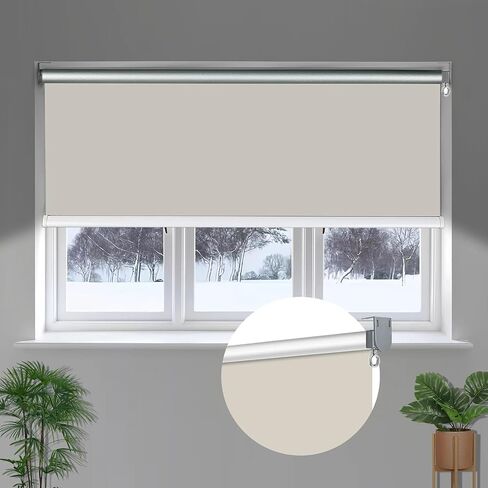 Sunshade Replacement Bracket, Compatible with Coolaroo External Roller Blind, Upgraded to Metal Ring, More Durable and Long-Lasting(Metal, Brown) in Saudi Arabia