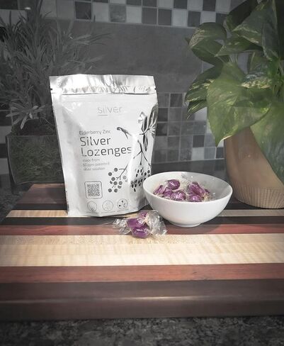 Generic Silver Biotics Sugar-Free Colloidal Silver Lozenges | 60 ppm SilverSol | Immune Support + Throat Soothing Comfort | Elderberry Zinc (21 Count X 5 Package Bundle) in Saudi Arabia