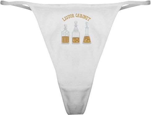 CafePress Liquor Cabinet Classic Thong Underwear, Womens Panties in Saudi Arabia