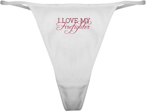 CafePress I Love My Firefighter Classic Thong Underwear, Womens Panties in Kuwait