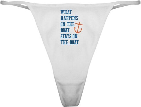 cafepress ما يحدث على القارب الكلاسيكي ثونغ الداخلي ، سراويل داخلية للسيدات in Kuwait
